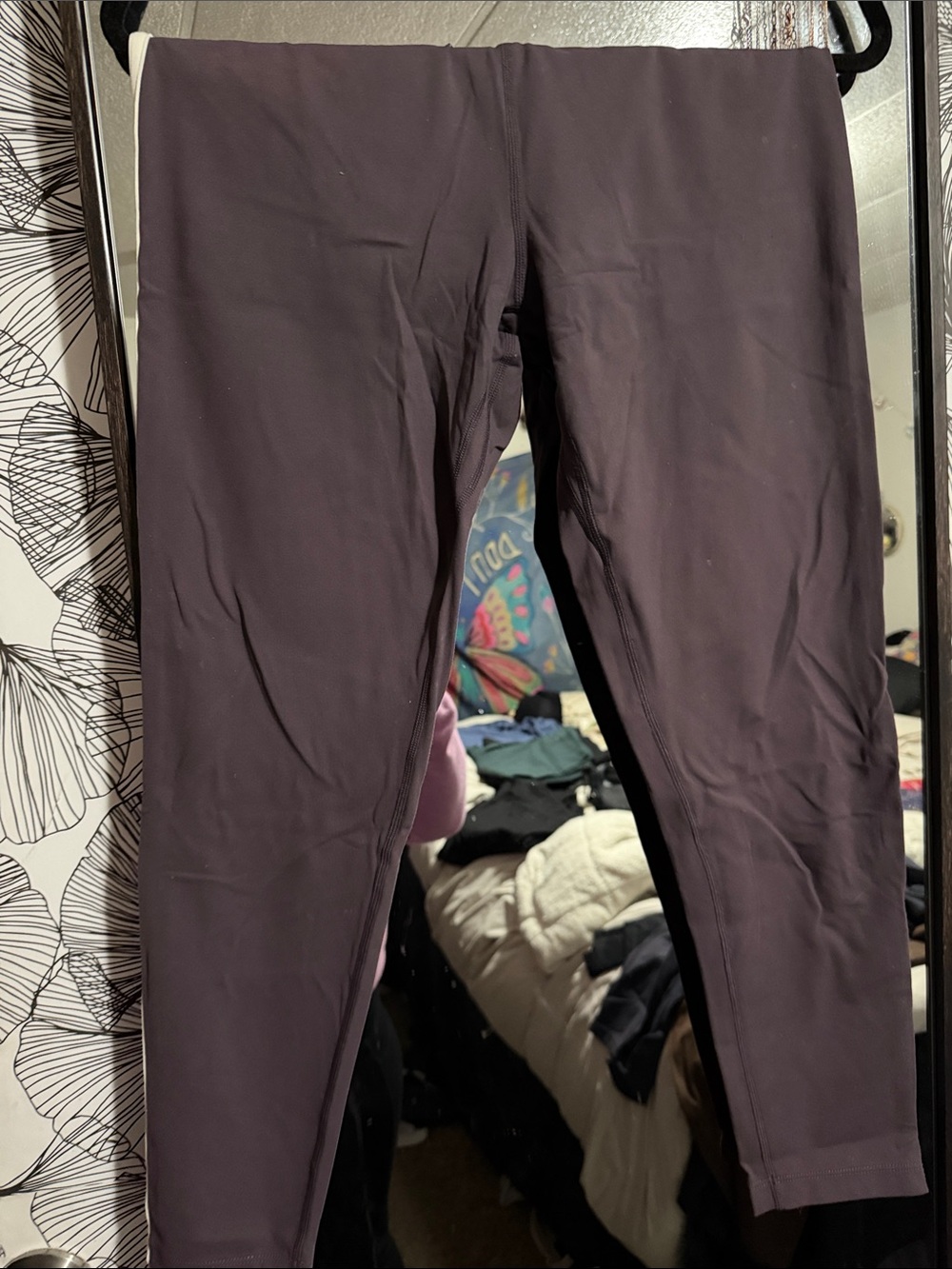Women’s High-Rise Leggings in Deep Plum